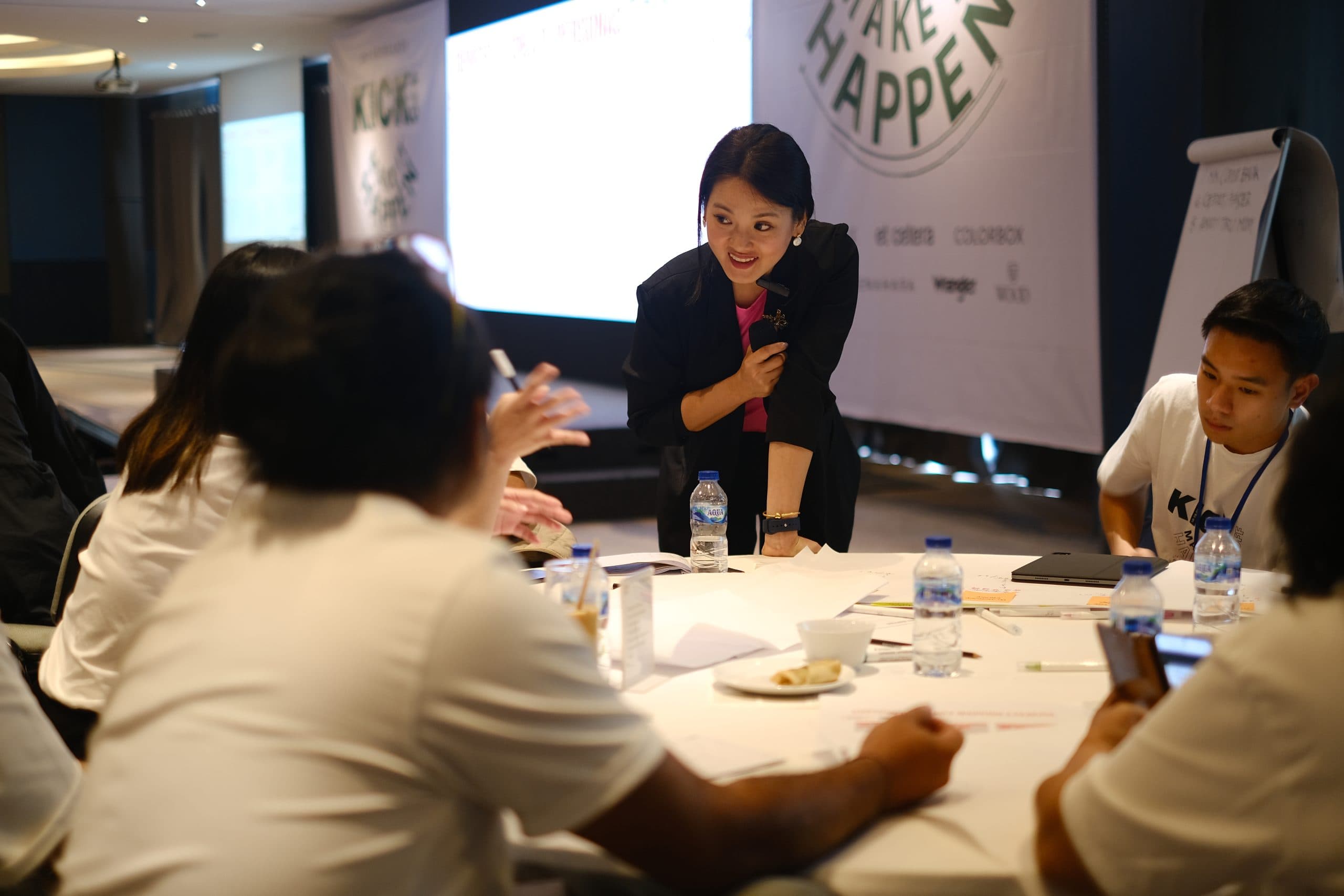 Creativeans brand consultants facilitating a workshop with a client team